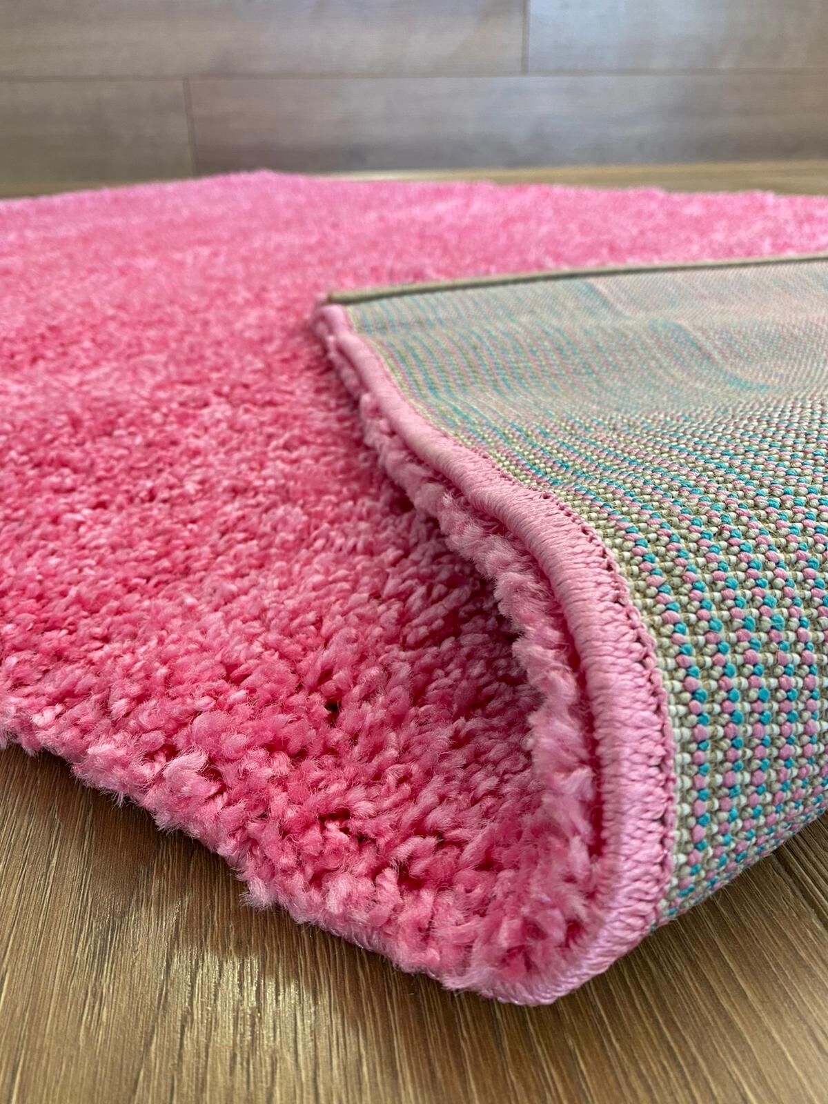 Pink carpet folded