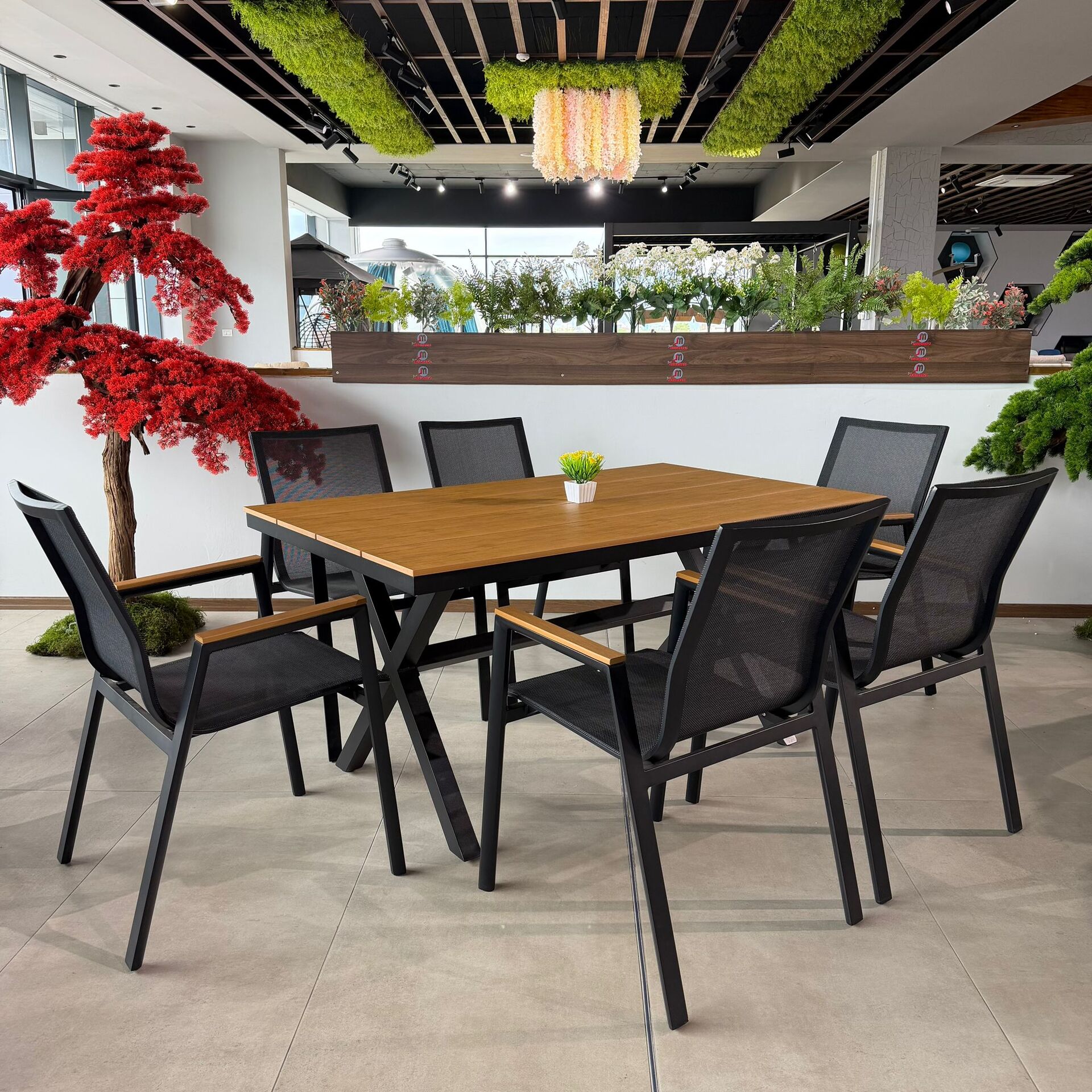 Metal black table