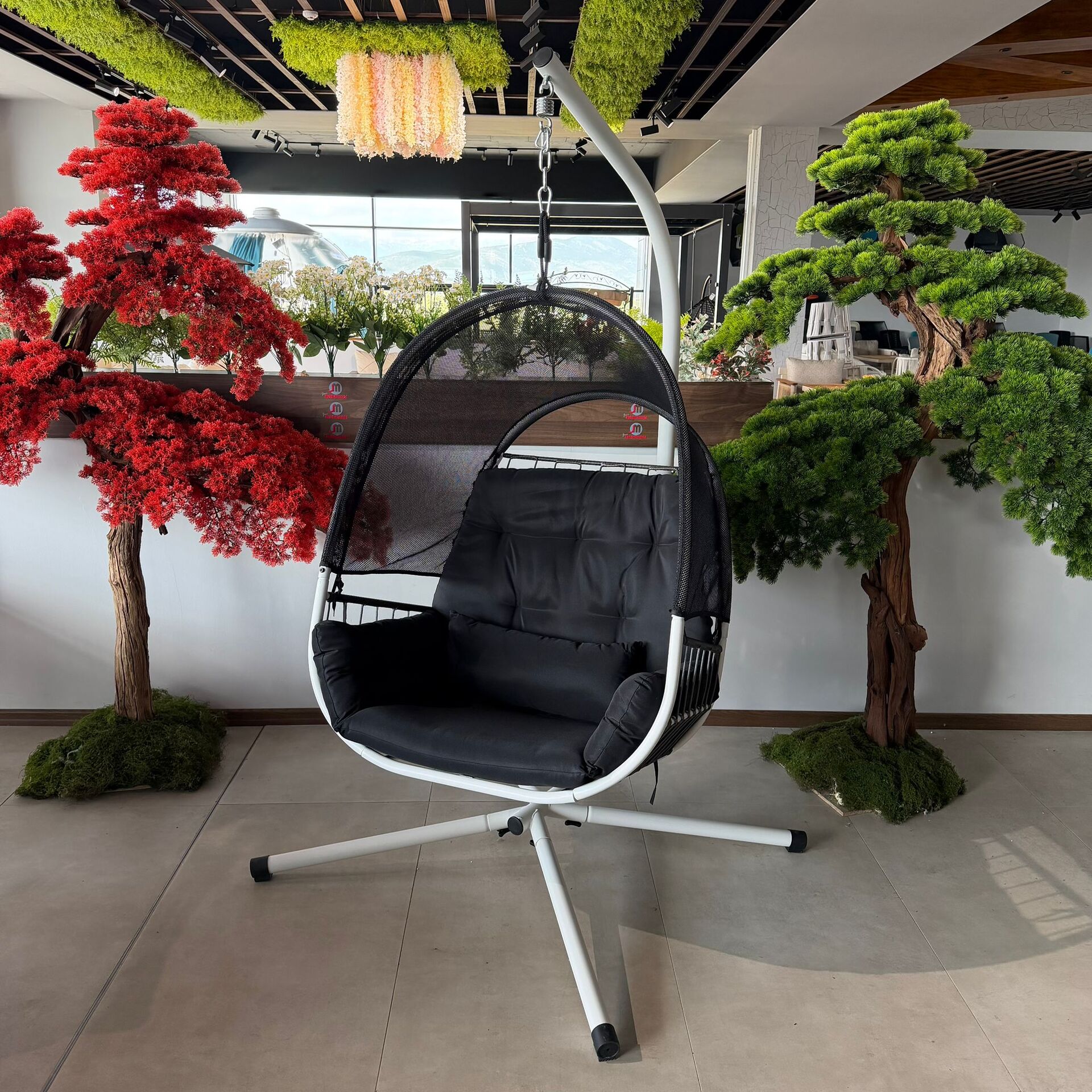 Black chair view 3